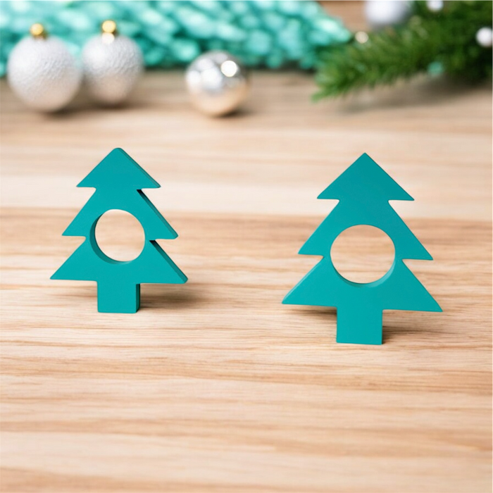 Deko-Tannenbaum Dekoration Serviettenhalter Tisch Deko Namensschilder Tannenbaum Türkis TürkisTick