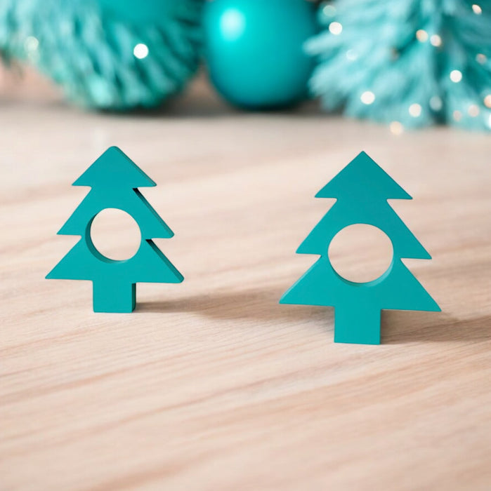 Deko-Tannenbaum Dekoration Serviettenhalter Tisch Deko Namensschilder Tannenbaum Türkis TürkisTick