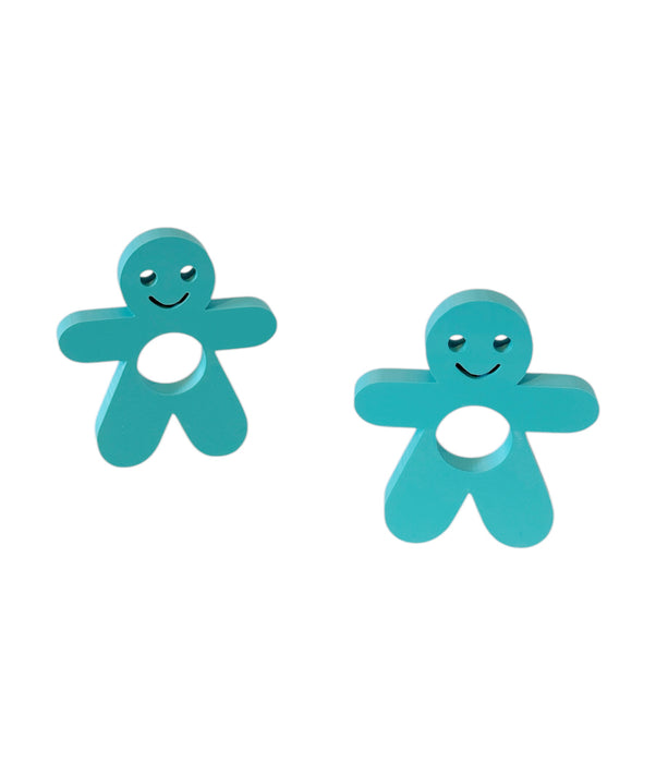 Deko-Männchen Dekoration Serviettenhalter Tisch Deko Namensschilder Männchen Türkis TürkisTick