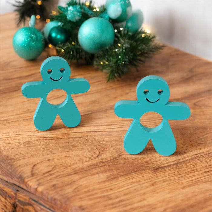 Deko-Männchen Dekoration Serviettenhalter Tisch Deko Namensschilder Männchen Türkis TürkisTick