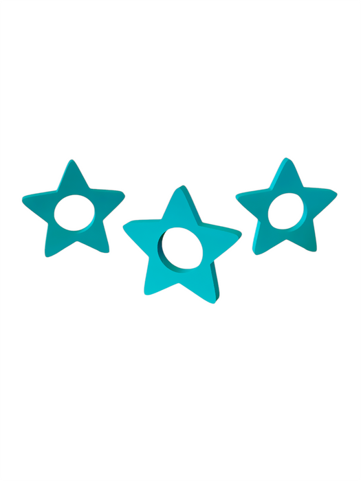 Deko-Stern Dekoration Serviettenhalter Tisch Deko Namensschilder Stern Türkis TürkisTick