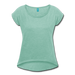 Frauen T-Shirt Trending mit gerollten Ärmeln - Minze meliert