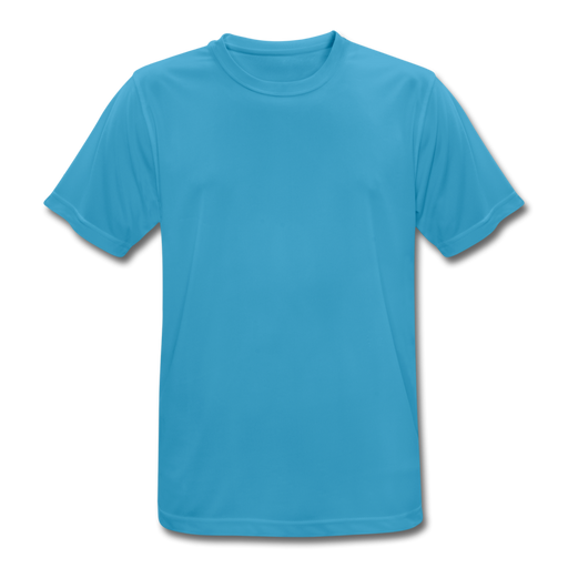 Sportliches Männer T-Shirt atmungsaktiv - Saphirblau