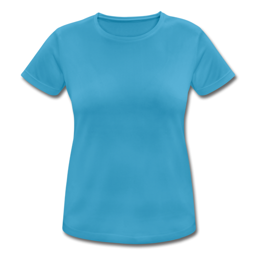 Sportliches Frauen T-Shirt atmungsaktiv - Saphirblau