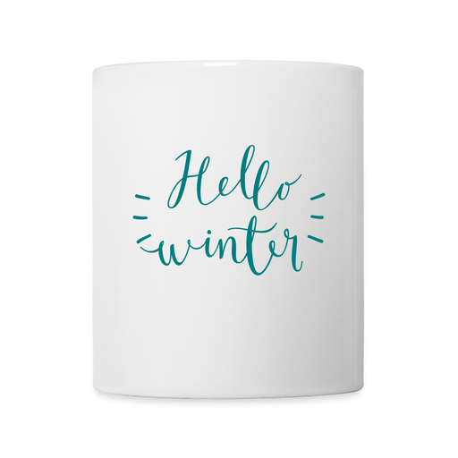 "Hello Winter" Tasse weiß - weiß